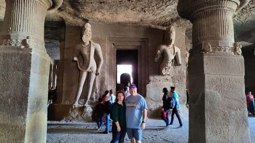 Elephanta Caves & Island Guided Tour - Cave 1: the three-faced Shiva view and the design logic