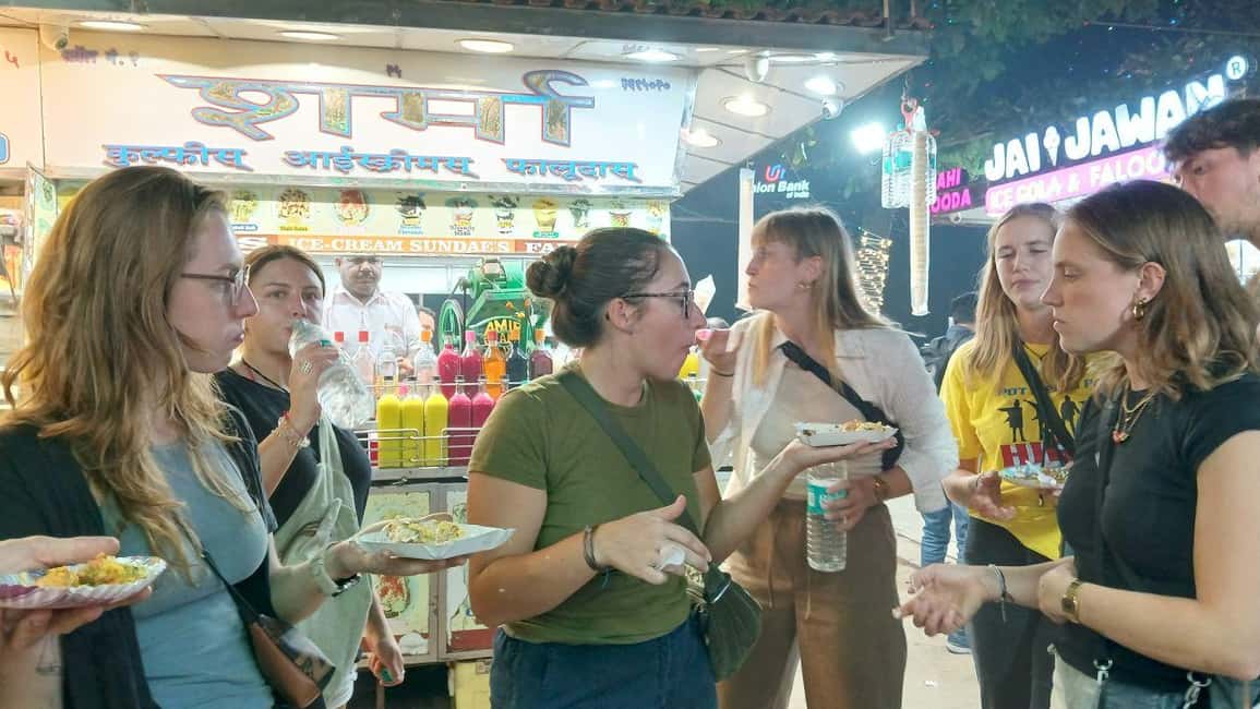 Mumbai Street Food Tour with Evening Bazaar Walk - Chowpatty Beach Food: Vegetarian First, Then Confident Tasting