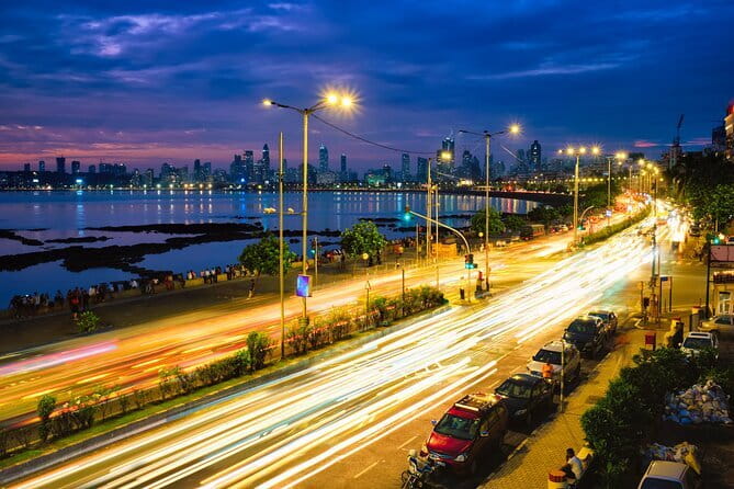 Twilight in Mumbai: Discover the City by Night with Food Options - Skyline viewpoint, then the train-station masterpiece of Chhatrapati Shivaji Terminus